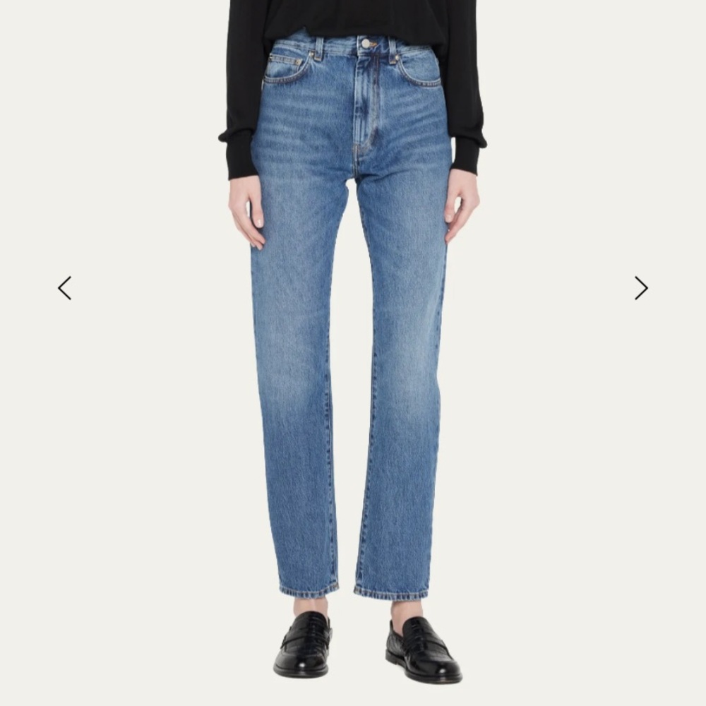 Loulou Studio Wular Straight Leg Ankle Jeans Women French Size 26 US Size 0